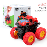 惯性四驱越野车儿童男孩宝宝模型巴士怪兽车玩具2-3-4-5岁小汽车 四驱越野惯性车(红色)