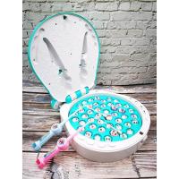 河马翻盖磁性钓鱼儿童电动宝宝1一2-3岁半早教益智力小男女孩玩具 绿色河马(USB供电)45鱼2鱼竿+ 送电池