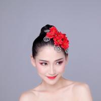 特价民族现代舞蹈头花闪亮片头饰拉丁舞开场舞台表演出广场舞 红色