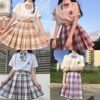 金鱼姬JK制服裙正版套装夏季日系软妹衬衫全套学生裙子女童水手服 短袖衬衫 XS50-75斤