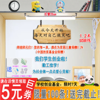 酷比灯酷毙灯led灯管长条台灯学生护眼灯条USB宿舍神器磁铁灯寝室 无开关20厘米-白光[迷你款] 其他