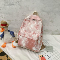 高中书包女韩版原宿ulzzang百搭初中生中学生大学生双肩包大容量 粉色(送挂件)
