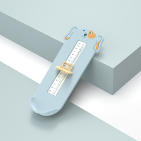 儿童量脚器宝宝鞋内长测量仪买鞋神器婴幼儿身高尺测脚长家用通用 蓝色小狗(适合0-8岁)