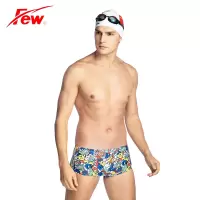 飘FEW2021新品专业训练男士小平角比赛竞速中学生速干青少年泳裤 M3129-1 S