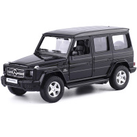 5寸金属仿真 Benz G63 AMG奔驰越野车合金车模型玩具车汽车模型 黑色 普通款 盒装