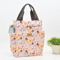 新款防水牛津布妈咪包学生手提袋补习课包饭盒包便当袋文件书包 粉底小树