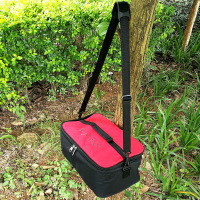 炉头收纳户外炊具包防撞保护袋炉具套锅气罐工具手提袋餐具野餐 中号红色加厚带肩带 仅仅是一个包