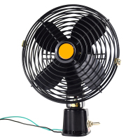 新品铲车大货车挖机装载车叉车工程车载电风扇金属12V24V制冷静音 6寸螺丝固定款12V