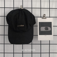 胖胖哥帽子男春夏款韩版潮流户外遮阳帽休闲百搭鸭舌帽防晒棒球帽 黑色 可调节