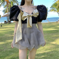 辣妹套装夏新款2021大码女装设计感洋气高级感上衣半身裙两件套女 网纱半身裙 S码【建议80-90斤】