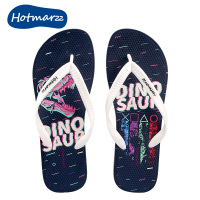 hotmarzz/黑玛男人字拖夏季潮流防滑防臭户外沙滩夹板凉拖鞋新款 白色 39