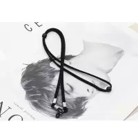 2根防掉眼镜链挂脖眼镜挂链眼睛挂绳时尚链条墨镜女防滑眼镜绳男 黑色(2根)
