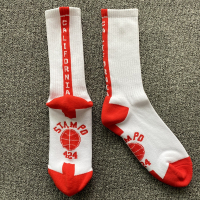 欧文新款高筒男子ELITE杜兰特中帮精英实战中高帮NBA训练袜子 酒红色 LG(42--46)