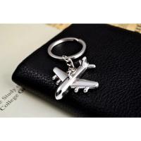 太阳能飞机汽车香薰摆件创意中控台招财车内装饰用品大全航 银色飞机钥匙扣 支持定制刻字