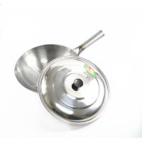 传统老式熟铁锅钢板锅无涂层炒锅加厚圆底精铁锅商用炒勺炒锅 32cm口径特价