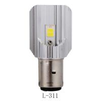 保镖电动车灯超亮远近光灯内置摩托车LED大灯9-85V通用双爪 L-311(默认正控)