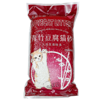 love爱宠爱猫cat豆腐砂除臭结团绿茶原味水蜜桃无尘猫砂6L 茉莉花绿茶