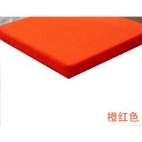 新款棉麻布藤椅圆形50D高密度海绵椅子座垫卡座坐垫沙发垫飘窗垫 玫红色 40X40x5cm U行