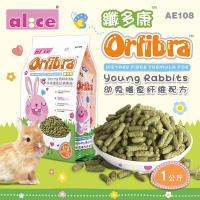 Alice艾尼斯膨化幼兔粮 1kg兔子饲料除臭宠物兔粮