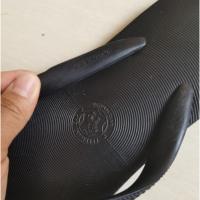 泰国经典南洋大象牌拖鞋天然橡胶老象牌人字拖越南拖鞋 帽象牌（黑色） 11（43-44）