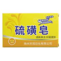 香皂硫磺皂85g除螨虫祛痘抑菌控油洗脸洗澡洗头沐浴肥皂 袋装硫磺皂3个