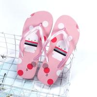 dald人字拖女粉色学生凉拖鞋外穿家居休闲鞋轻便拖鞋防滑耐磨 R1806-粉色小兔子 S (36/37)码