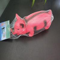 特价热卖儿童捏叫宠物玩具减压大号惨叫猪发泄猪发声惨叫哼哼猪猪 花红色 均码