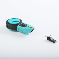 墨斗电自动卷线手摇画划线器木工专用迷你墨斗装修工具弹线器 蓝色自动收线款 墨斗