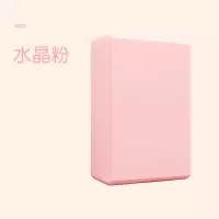 瑜伽砖儿童跳舞专用砖块舞蹈练功泡沫砖瑜珈辅助工具高密度 1块装-水晶粉
