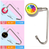 DIY挂书包挂钩桌边钩子课桌可拆卸可移动挂钩书桌学生便携办公桌 随机图案