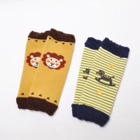 秋冬宝宝睡觉护胳膊手臂套加厚加绒保暖新生婴儿爬行护腿护膝防冻 春秋款狮子+春秋款小马 长22cm/适合0-1岁护手臂