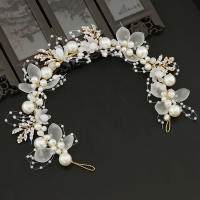 儿童皇冠头饰韩式公主女童串珠水钻发箍小女孩生日发冠束发饰配饰