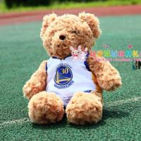 欧文詹姆斯库里科比泰迪熊毛绒玩具公仔娃娃NBA熊玩偶男朋友礼物 库里 【不含小熊】球衣
