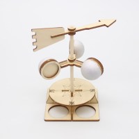 风向标小制作儿童科学实验材料科技小发明小学生手工diy益智玩具 自制风向标送图文教程