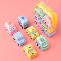 创意小汽车6个一袋装回力工程车卡通小玩具迷你幼儿园奖品男孩 小汽车(一-袋6个)