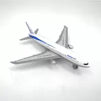 合金客机玩具儿童飞机模型男孩波音空客A380声光回力航空飞机 波音777【无声光】13厘米