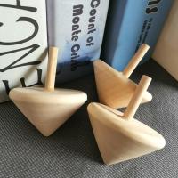 原木旋转陀螺 木制陀螺 传统益智玩具 亲子传统陀螺 原木陀螺两个装