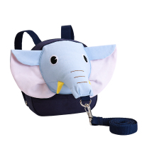 儿童防走失背包宝宝安牵引绳走丢全带溜娃神器防丢绳手牵小孩遛娃 蓝色小飞象