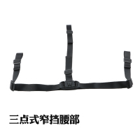 婴儿推车安全带宝宝儿童餐椅安全带五点式带护套防摔防爬推车配件 三点式窄档腰部