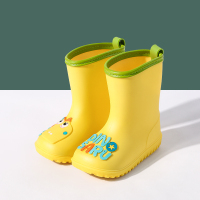儿童雨鞋男童宝宝防滑雨靴女童夏季学生小童幼儿水鞋防水小孩胶鞋 洛克黄 14码/雨鞋内长14cm