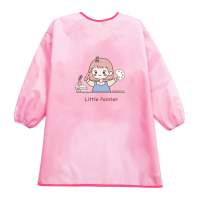 儿童罩衣反穿衣宝宝吃饭衣防水护衣围裙罩衫大童绘画画衣轻薄透气 粉女孩画家 小号(适合身高1米以下)