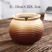 欧式复古烟灰缸创意个性防风大号中式客厅仿古实用陶瓷烟盅 白色