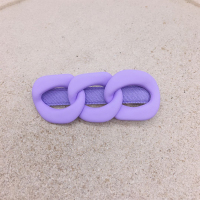 发夹女韩国ins头饰刘海发卡链条麻花夹鸭嘴夹百搭一字夹顶夹 鸭嘴夹紫色三环