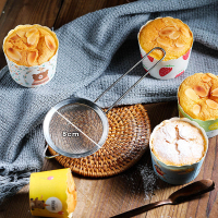 烘焙工具 不锈钢手持 糖粉筛 面粉筛 筛网 漏网 密油格 小号8cm