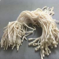 高档子弹头吊粒 服装吊牌绳线手穿绳子衣服吊牌通用吊绳 米色棉绳加粗(100个
