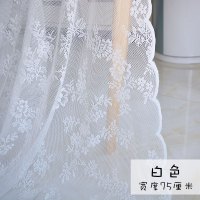 高端白色蕾丝布料服装 时装 婚礼纱幔网纱甜品台道具面料布料 白色西府海棠