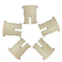 办公电脑老板大班转椅木脚轱辘万向轮子尼龙塑料卡簧胶套配件 白色