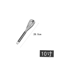 加厚不锈钢打蛋器 家用手动蛋糕奶油搅拌器面粉搅拌器搅肉器 10寸打蛋器28cm