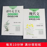 阅读周计划九年级+中考 课外文言文阅读周计划高xiao训练120篇 初中现代文阅读周计划 训练100篇 全两册 初三9年