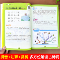 2021小学生必背古诗词75+80首人教版小学语文古诗75首一到六年级一年级二年级三年级课外阅读书籍全集大全古诗书通用入
